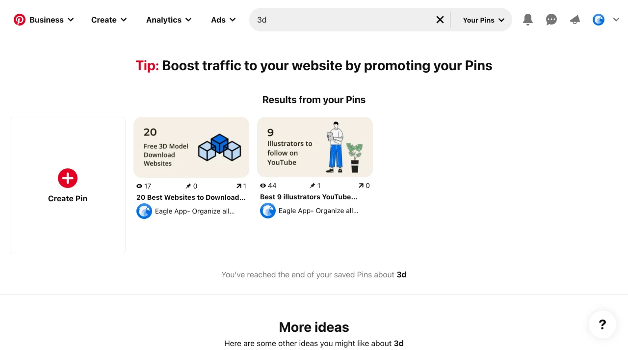Search your pins/Images from Pinterest